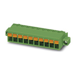 Phoenix Contact 5.08mm Pitch 12 Way Pluggable Terminal Block, Plug, Spring Cage Termination