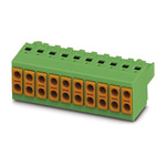 Phoenix Contact 5mm Pitch 2 Way Pluggable Terminal Block, Plug, Spring Cage Termination