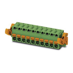 Phoenix Contact 5.08mm Pitch 16 Way Pluggable Terminal Block, Plug, Spring Cage Termination