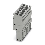 Phoenix Contact 12 Way Pluggable Terminal Block, Plug, Spring Cage Termination