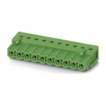 Phoenix Contact 5.08mm Pitch 11 Way Right Angle Pluggable Terminal Block, Inverted Header, Through Hole, Solder