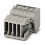 Phoenix Contact Pluggable Terminal Block, Receptacle, Push In Termination