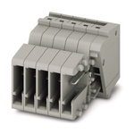 Phoenix Contact Pluggable Terminal Block, Receptacle, Push In Termination