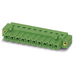 Phoenix Contact 5.08mm Pitch 4 Way Right Angle Pluggable Terminal Block, Inverted Header, Through Hole, Solder