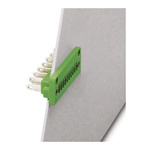 Phoenix Contact 3.81mm Pitch 9 Way Pluggable Terminal Block, Feed Through Header, Panel Mount, Solder/Slip on