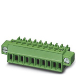 Phoenix Contact 3.5mm Pitch 18 Way Pluggable Terminal Block, Plug, Cable Mount, Screw Termination