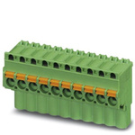 Phoenix Contact 5.08mm Pitch 6 Way Pluggable Terminal Block, Plug, Spring Cage Termination