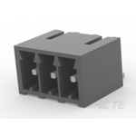 TE Connectivity 3.5mm Pitch 3 Way Right Angle Pluggable Terminal Block, Header, Surface Mount, Screw Termination