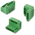 Wurth Elektronik 3.81mm Pitch 10 Way Pluggable Terminal Block, Header, PCB Mount, Solder Termination