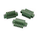 Wurth Elektronik 3.5mm Pitch 7 Way Vertical Pluggable Terminal Block, Plug, Cable Mount, Solder Termination
