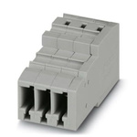 Phoenix Contact Pluggable Terminal Block, Receptacle, Spring Cage Termination