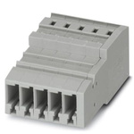 Phoenix Contact 6.2mm Pitch Pluggable Terminal Block, Receptacle, Spring Cage Termination