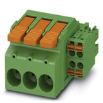 Phoenix Contact 7.62mm Pitch 7 Way Pluggable Terminal Block, Hybrid Plug, Cable Mount, Push-In Termination