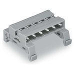 Wago 7.5mm Pitch 10 Way Pluggable Terminal Block, Pin Header, DIN Rail Mount, Plug-In Termination