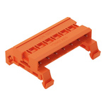 Wago 7.62mm Pitch 7 Way Horizontal Pluggable Terminal Block, Pin Header, DIN Rail Mount, Pin Termination