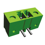 TE Connectivity 3.81mm Pitch 2 Way Pluggable Terminal Block, Header, Panel Mount, Solder Termination