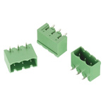 Wurth Elektronik 5.0mm Pitch 4 Way Right Angle Pluggable Terminal Block, Header, Through Hole, Solder Termination