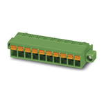 Phoenix Contact 5.08mm Pitch 18 Way Pluggable Terminal Block, Plug, Spring Cage Termination