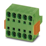 Phoenix Contact 7.62mm Pitch 5 Way Pluggable Terminal Block, Plug, Spring Cage Termination