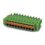 Phoenix Contact 3.5mm Pitch 16 Way Pluggable Terminal Block, Plug, Cable Mount, Spring Cage Termination