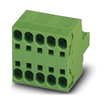 Phoenix Contact 7.62mm Pitch 12 Way Pluggable Terminal Block, Plug, Spring Cage Termination
