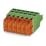 Phoenix Contact 5mm Pitch 6 Way Pluggable Terminal Block, Plug, Screw Termination