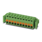 Phoenix Contact 5.08mm Pitch 14 Way Pluggable Terminal Block, Plug, Spring Cage Termination
