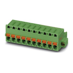 Phoenix Contact 5mm Pitch 11 Way Pluggable Terminal Block, Plug, Spring Cage Termination