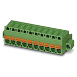 Phoenix Contact 5.08mm Pitch 19 Way Pluggable Terminal Block, Plug, Spring Cage Termination