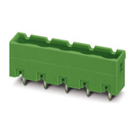 Phoenix Contact 7.62mm Pitch 4 Way Pluggable Terminal Block, Header, Through Hole, Solder Termination