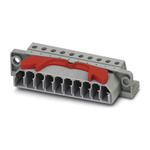 Phoenix Contact 7.62mm Pitch 10 Way Pluggable Terminal Block, Plug, Cable Mount, Screw Termination