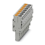 Phoenix Contact 8.2 mm Pitch Pluggable Terminal Block, Plug, Push In Termination