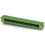 Phoenix Contact 7.62mm Pitch 10 Way Right Angle Pluggable Terminal Block, Header, Through Hole, Solder Termination