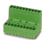 Phoenix Contact 3.81mm Pitch 16 Way Pluggable Terminal Block, Header, Solder Termination