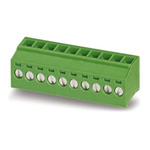 Phoenix Contact 7.62mm Pitch 9 Way Pluggable Terminal Block, Plug, Screw Termination