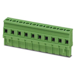 Phoenix Contact 7.62mm Pitch 8 Way Right Angle Pluggable Terminal Block, Plug, Cable Mount, Screw Termination