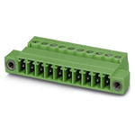 Phoenix Contact 3.81mm Pitch 8 Way Pluggable Terminal Block, Inverted Plug, Cable Mount, Screw Termination