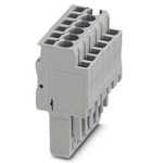 Phoenix Contact 6 Way Pluggable Terminal Block, Plug, Spring Cage Termination