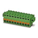 Phoenix Contact 5.08mm Pitch 15 Way Pluggable Terminal Block, Plug, Spring Cage Termination