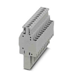 Phoenix Contact 5.2mm Pitch 12 Way Pluggable Terminal Block, Plug, DIN Rail, Screw Termination