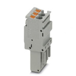 Phoenix Contact Not Applicable Pitch Pluggable Terminal Block, Plug, DIN Rail, Push In Termination