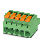 Phoenix Contact 5.08mm Pitch 5 Way Pluggable Terminal Block, Plug, Cable Mount, Push-In Termination