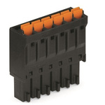 Wago 3.5mm Pitch 8 Way Pluggable Terminal Block, Plug