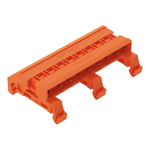 Wago 7.62mm Pitch 9 Way Horizontal Pluggable Terminal Block, Pin Header, DIN Rail Mount, Wire Termination