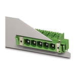 Phoenix Contact 10.16mm Pitch 6 Way Right Angle Pluggable Terminal Block, Feed Through Header, Panel Mount, Through