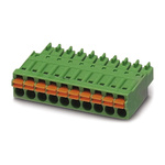 Phoenix Contact 3.81mm Pitch 10 Way Pluggable Terminal Block, Plug, Cable Mount, Spring Cage Termination