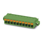 Phoenix Contact 5.08mm Pitch 9 Way Pluggable Terminal Block, Plug, Spring Cage Termination