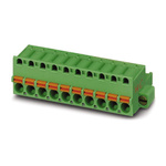 Phoenix Contact 5mm Pitch 4 Way Pluggable Terminal Block, Plug, Spring Cage Termination
