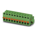 Phoenix Contact 5.08mm Pitch 8 Way Pluggable Terminal Block, Plug, Spring Cage Termination