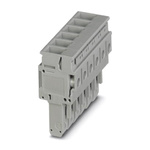 Phoenix Contact 6 Way Pluggable Terminal Block, Plug, Screw Termination
